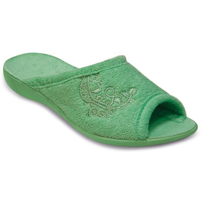 256D016 37 - VIKI OŠ, pantofle, celofroté, zelená