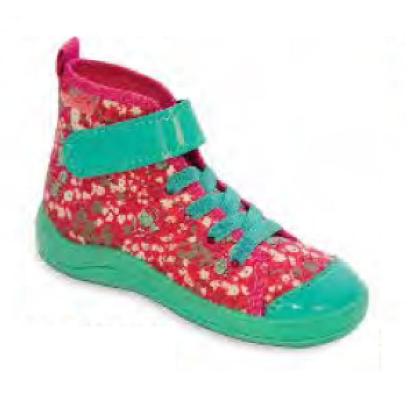 268X029 26 - dív.tenisky-kotník,šněr+SZ, zel-růž