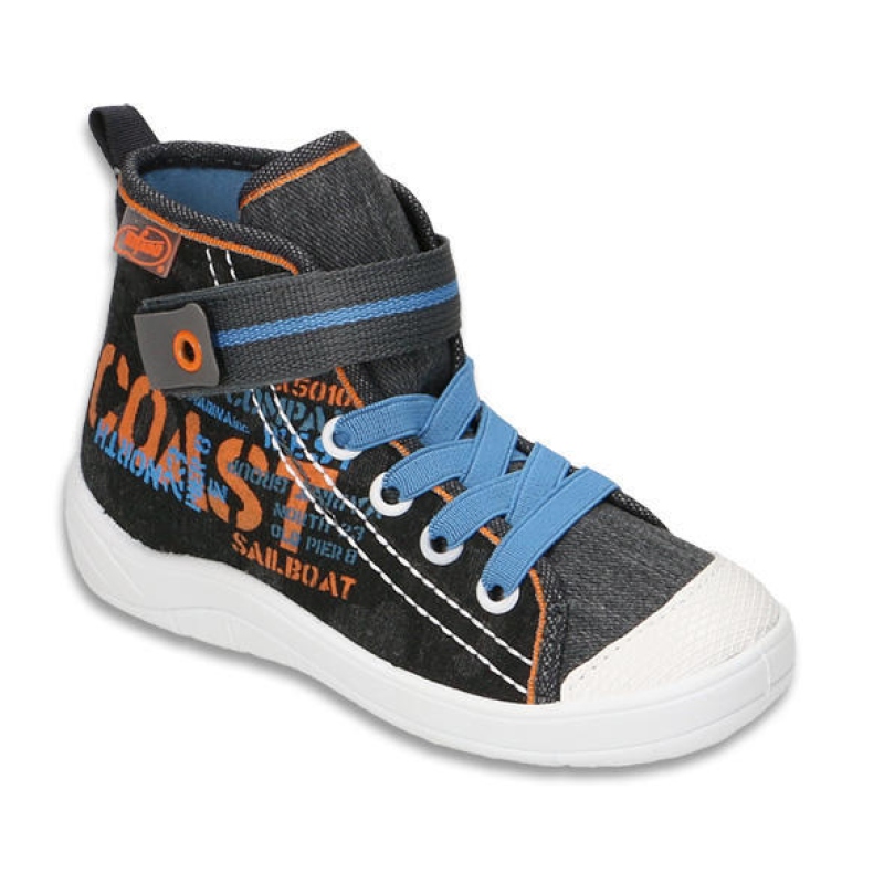 268X062 27 -chl.tenisky-kotník,šněr+SZ,modré COAST