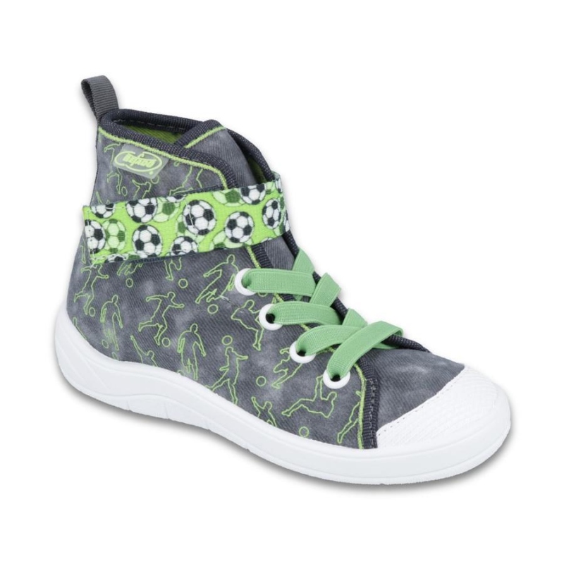 268X070 25 -chl.tenisky-kotník,šněr+SZ,šedá,fotbal