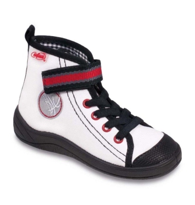 268Y004 31 - chl.tenisky-kotník, šněr+SZ, bílá