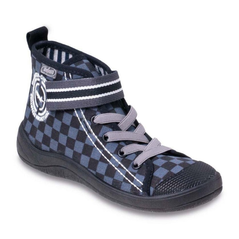 268Y014 32 - chl.tenisky-kotník,šněr+SZ,šachovnice