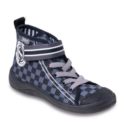 268Y014 32 - chl.tenisky-kotník,šněr+SZ,šachovnice