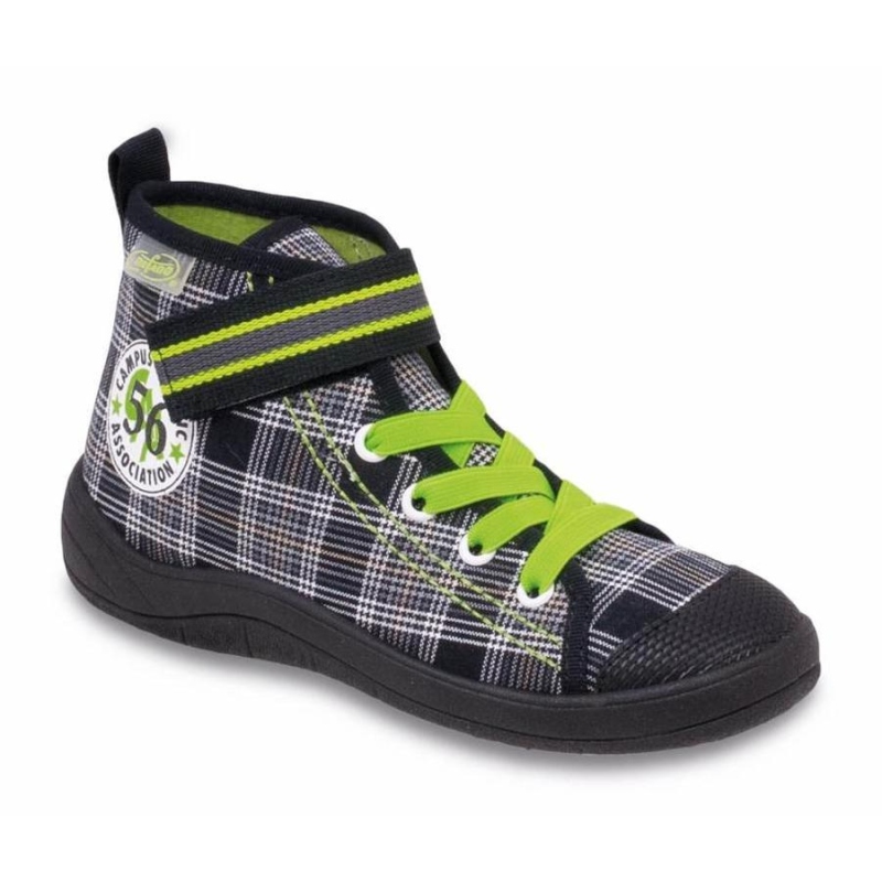 268Y018 33 - chl.tenisky-kotník,šněr+SZ, černé