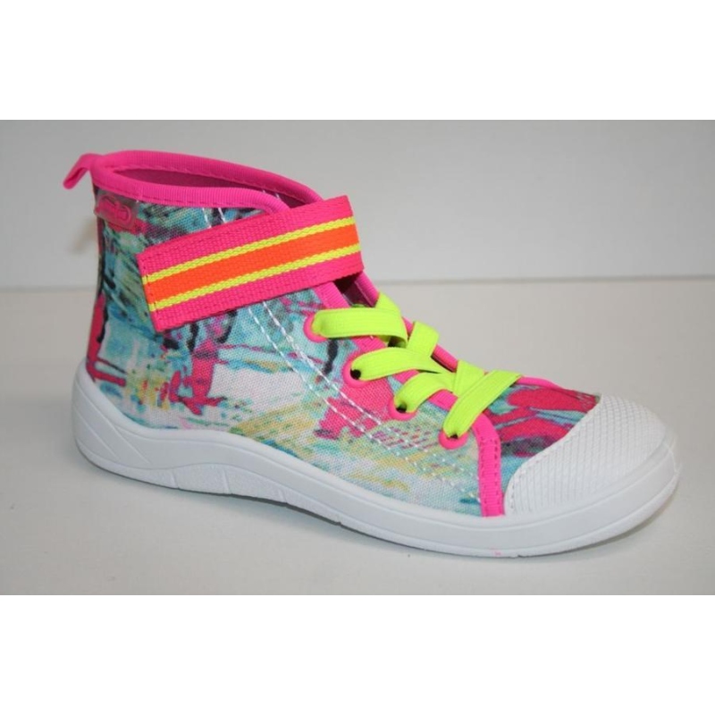 268Y022 36 - dět.tenisky-kotník,šněr+SZ, pestrá