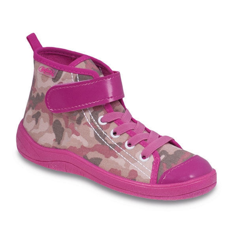 268Y048 33 - dět.tenisky-kotník,šněr+SZ,růž.maskáč