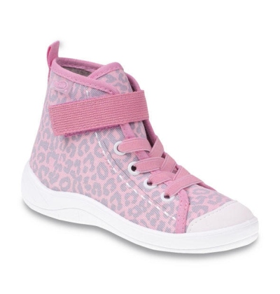 268Y057 31 - dív.tenisky-kotník,1SZ, růžová panter