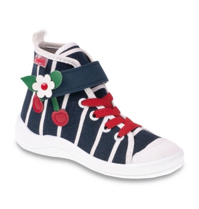 268Y058 32 - dět.tenisky-kotník,šněr+SZ, pruhy