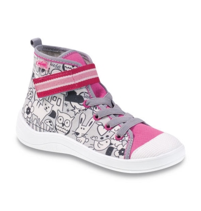 268Y064 31 - dívčí tenisky-kotník,šněr+SZ,vybarvov