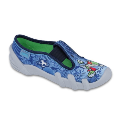 290X164 25 - dět.nízké, modrá batika, fotbalista