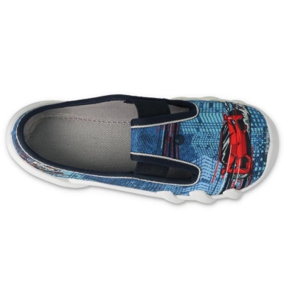 290X269 25 - chlapecké bačkorky Befado modré, auto