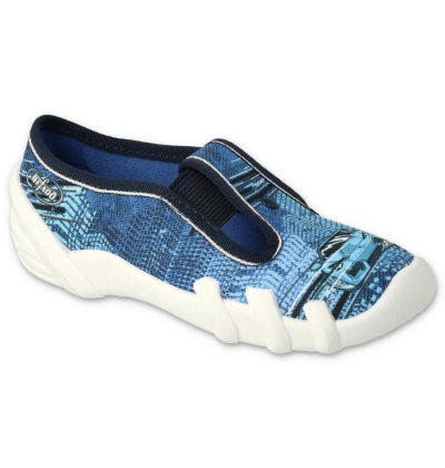 290X270 25 - chlapecké bačkorky Befado modré, auto