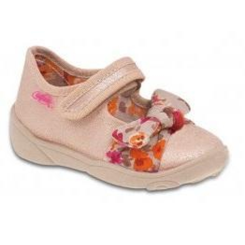 307P002 20 - balerínky Befado zlaté, mašlička