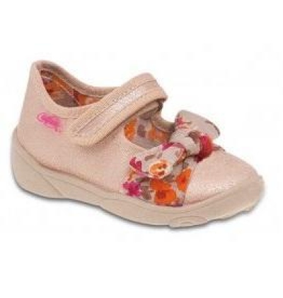 307P002 20 - balerínky Befado zlaté, mašlička