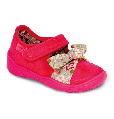 307P004 20 - balerínky Befado růžové, mašlička