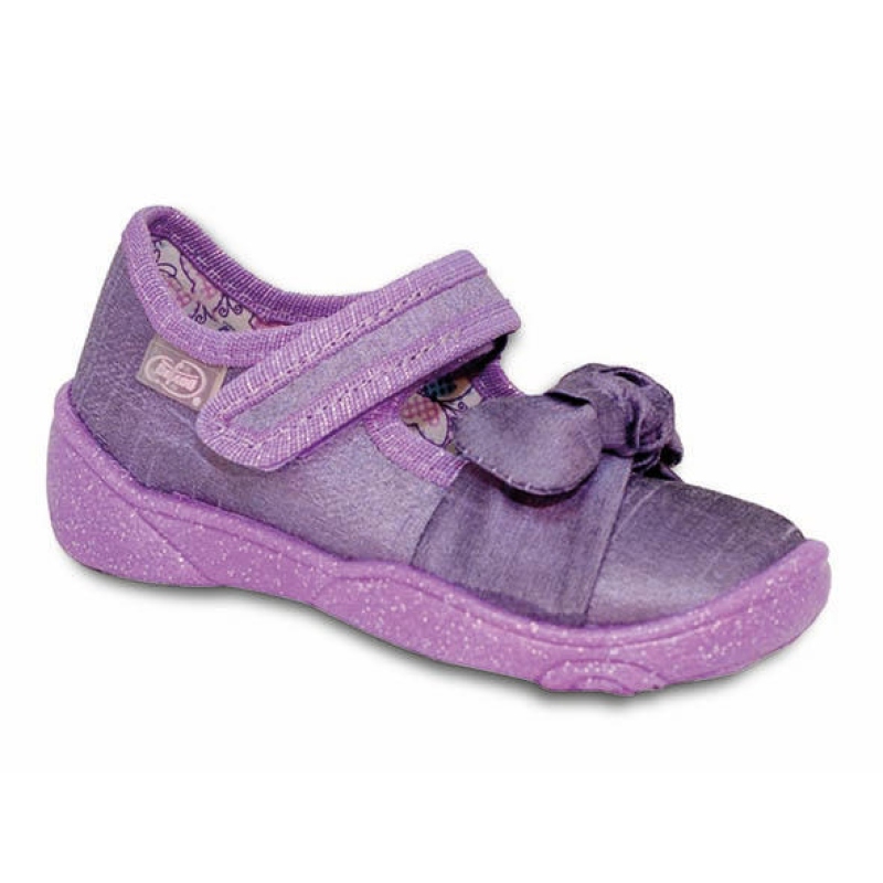 307P005 18 - balerínky Befado fialové, mašlička
