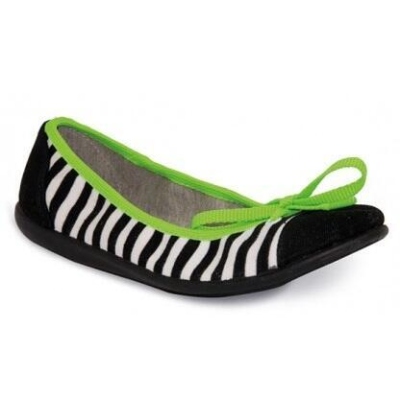 309Q010 37 - LENA, balerínka černá,pruhy, mašlička