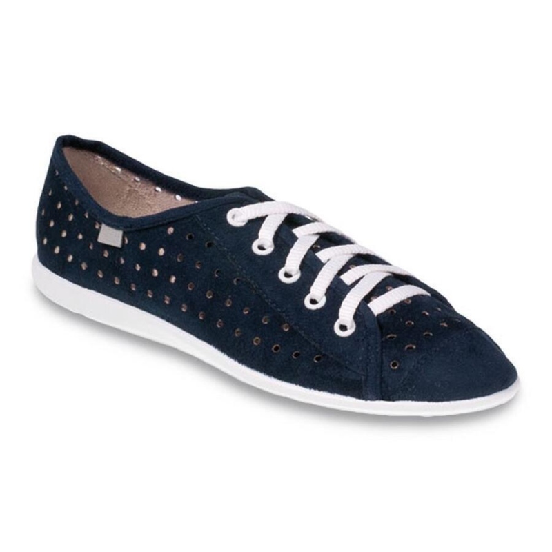 310Q011 36 - dív.tenisky,šněrovací,modrá,dírkované