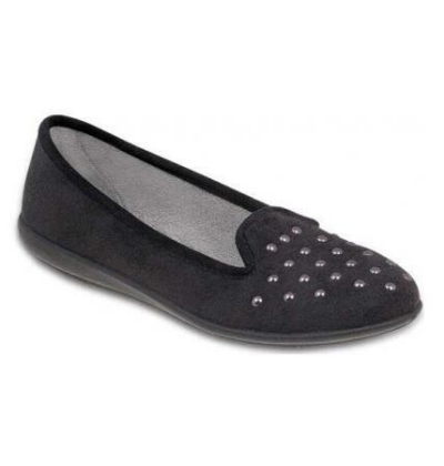 316Q001 36 - dív.mokasína Befado, černá, cvočky