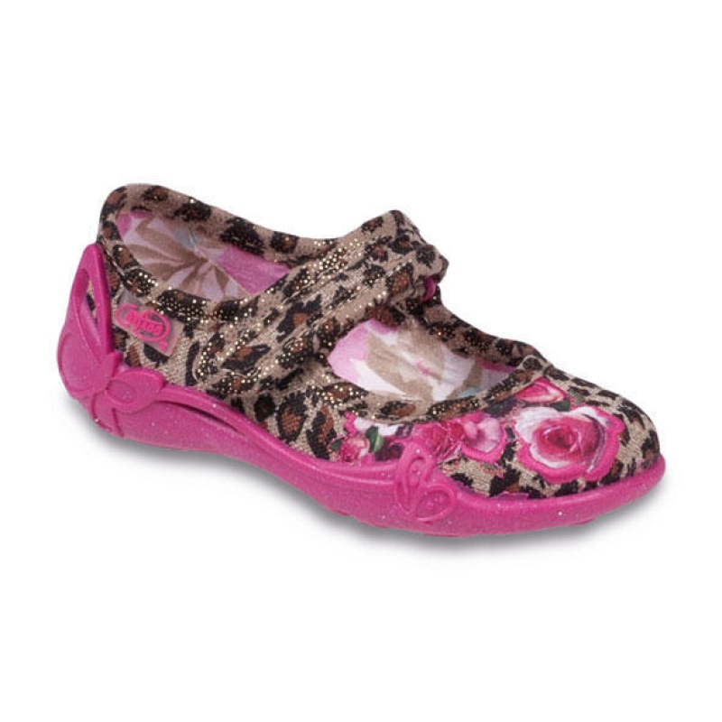 332P027 20 - balerínky na SZ, tygrované, růžičky