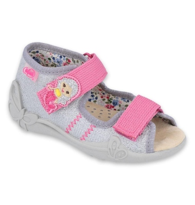 342P012 18 - dívčí sandálky, kožená stélka, víla