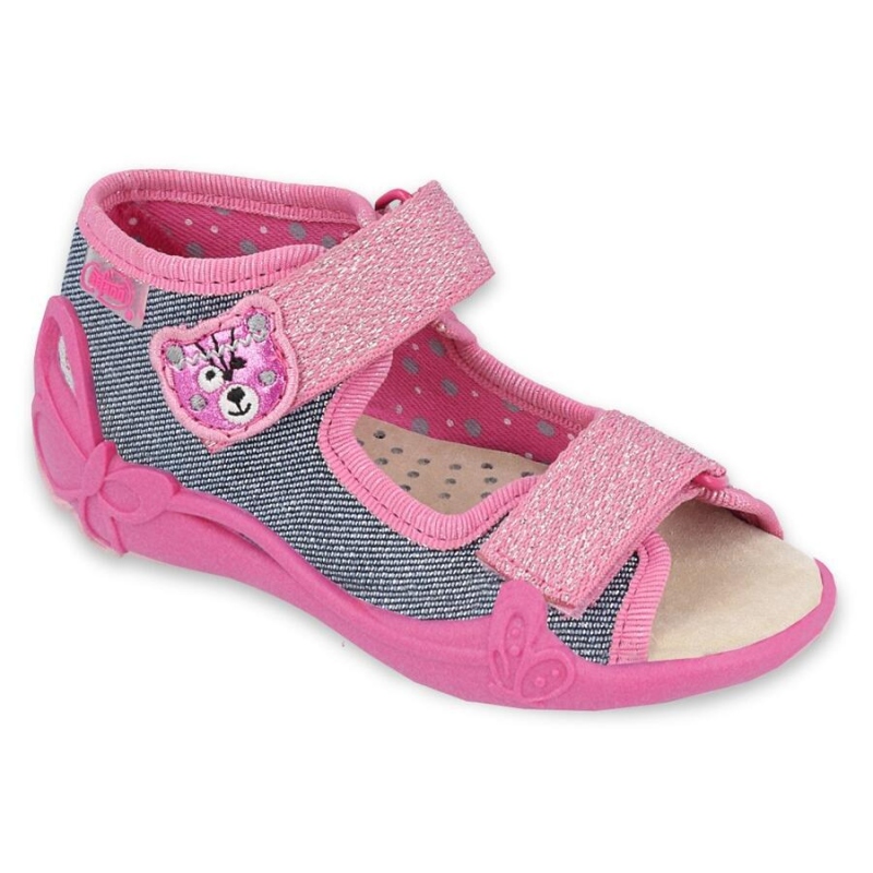 342P017 18 - dívčí sandálky Befado, kožená stélka