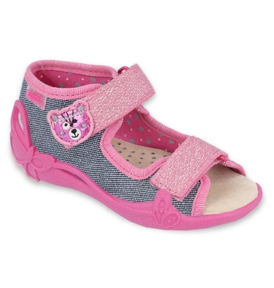 342P017 18 - dívčí sandálky Befado, kožená stélka