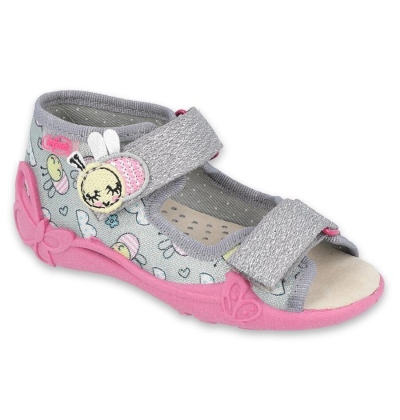 342P027 18 - dívčí sandálky Befado, kožená stélka