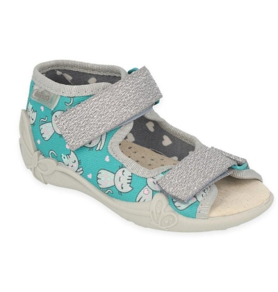 342P041 18 - dívčí sandálky Befado, kožená stélka