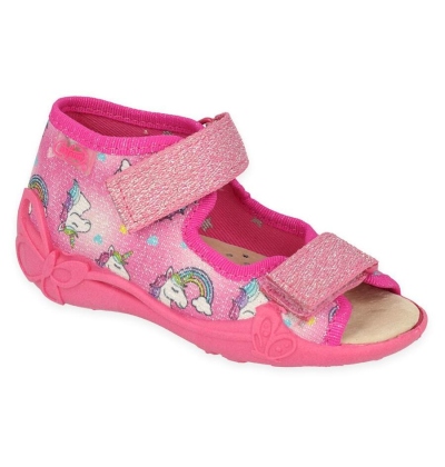 342P043 18 - dívčí sandálky Befado, kožená stélka