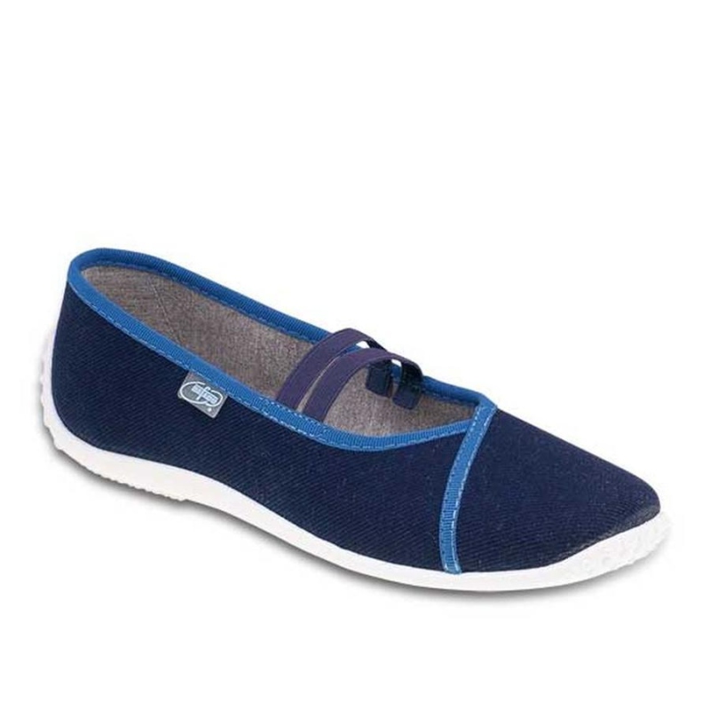 345Q158 37 - dív.níz.tm.modrá,2 gumky,bílá podešev