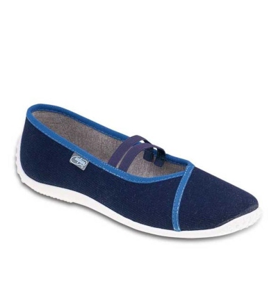 345Q158 37 - dív.níz.tm.modrá,2 gumky,bílá podešev