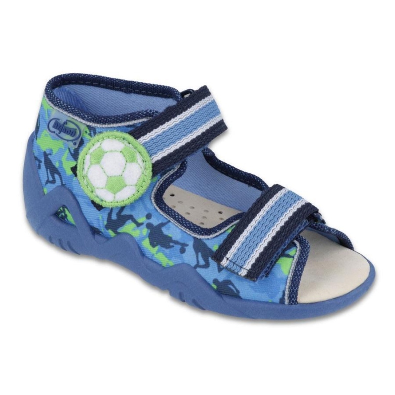 350P002 18 - chl.sandálek 2SZ,kožená stélka,m-zel.