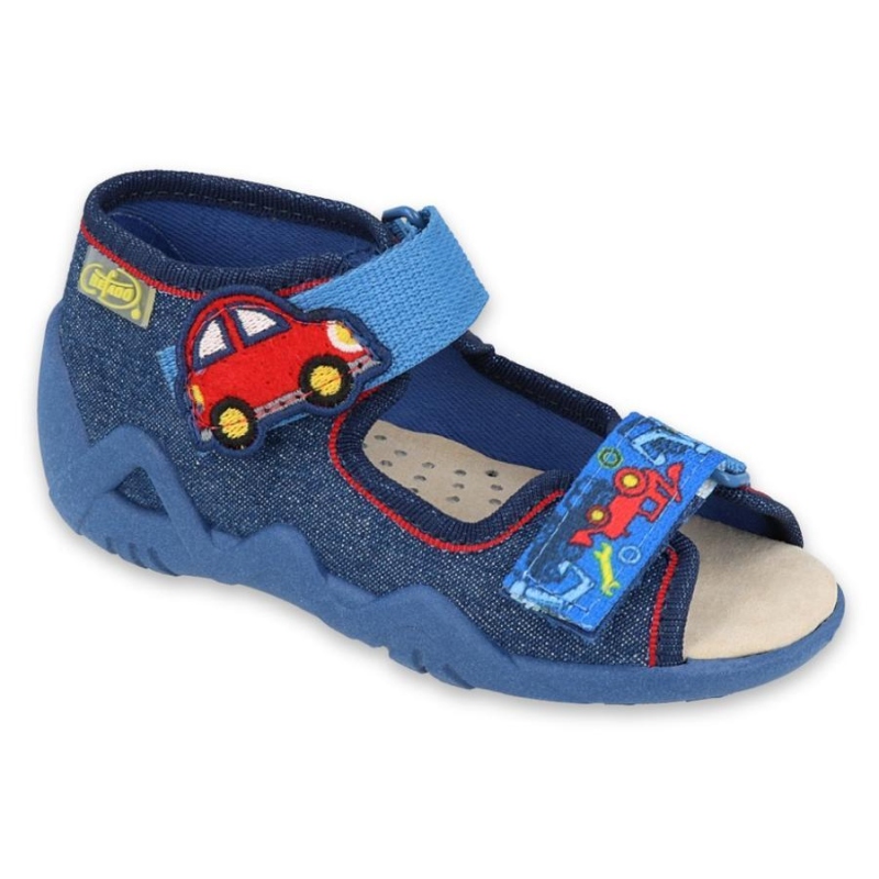 350P005 18 - chlapecké sandálky auto,kožená stélka