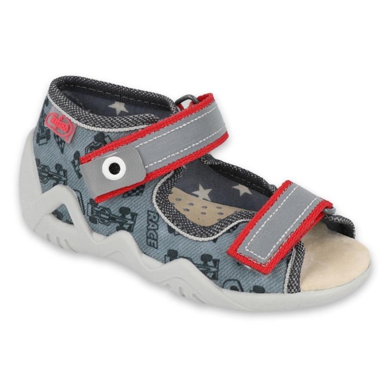 350P009 18 - chlapecké sandálky F1, kožená stélka