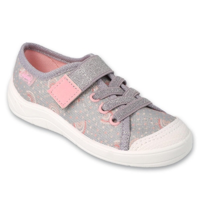 351X031 25 dívčí tenisky Befado 1SZ stříbrné, duha