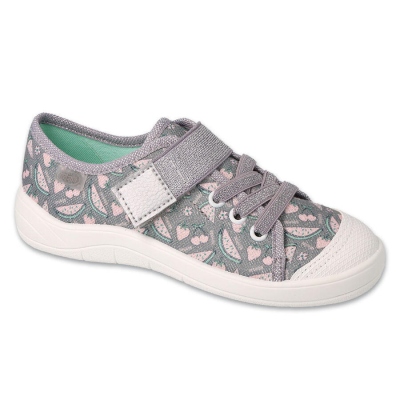 351Y017 - dívčí tenisky Befado 1SZ šedá, ovoce (navazující model na 251Y)