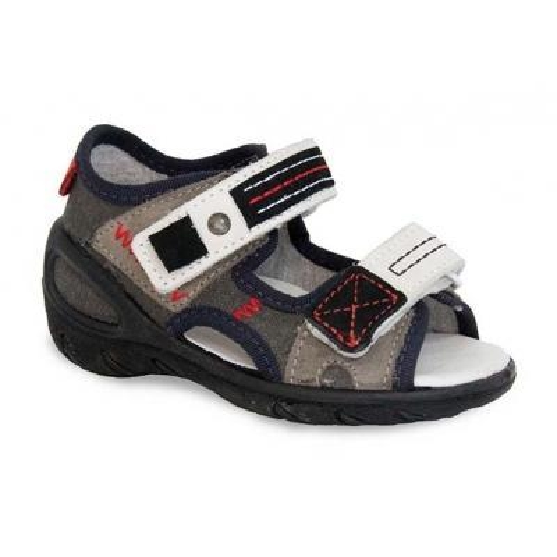 353X002 26 - SUNNY - sandálky Befado, šedá