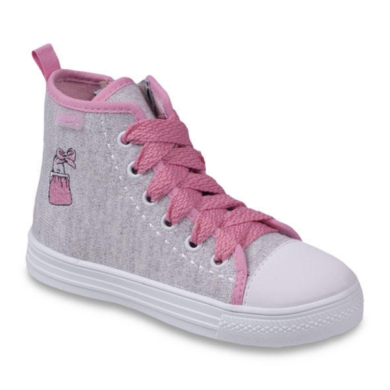 416X023 26 - dívčí kotník.tenisky, šněrování + zip