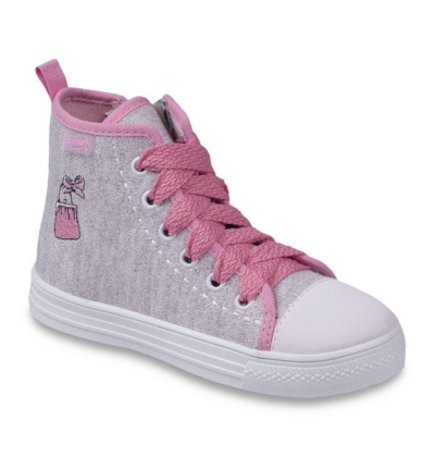 416X023 26 - dívčí kotník.tenisky, šněrování + zip
