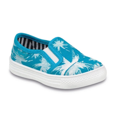 417P011 22 - tenisky nízké,tyrkys,potisk