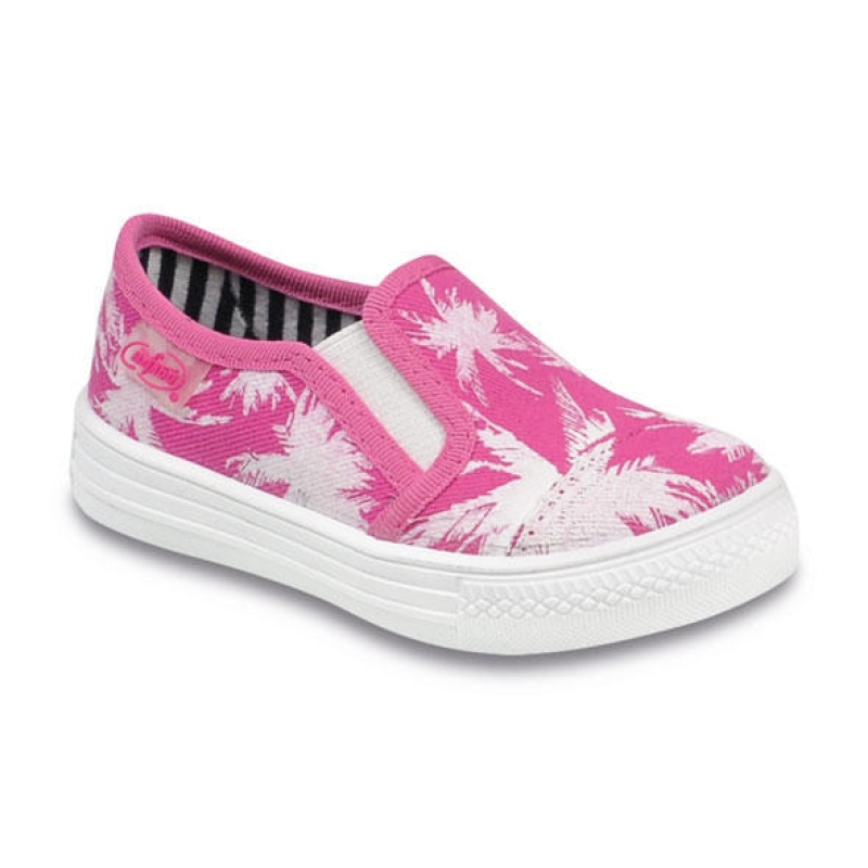 417P012 20 - tenisky nízké růžová,potisk