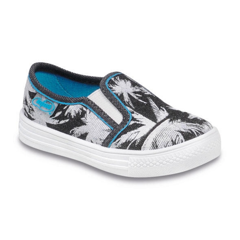 417P014 20 - tenisky nízké,tm.modrá,potisk