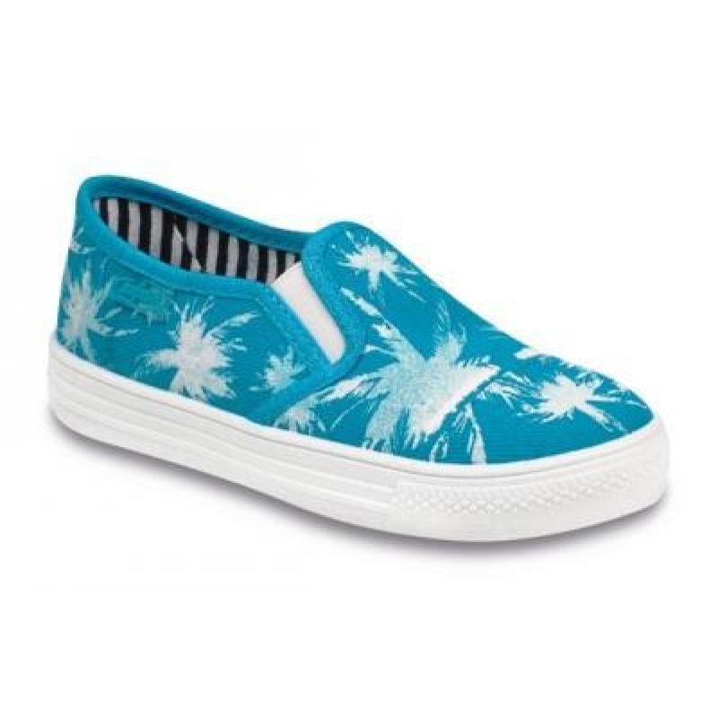 417X011 26 - tenisky Befado, tyrkys, potisk