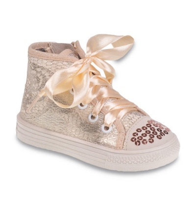 418P014 25 - dívčí kotník.tenisky, šněrování + zip