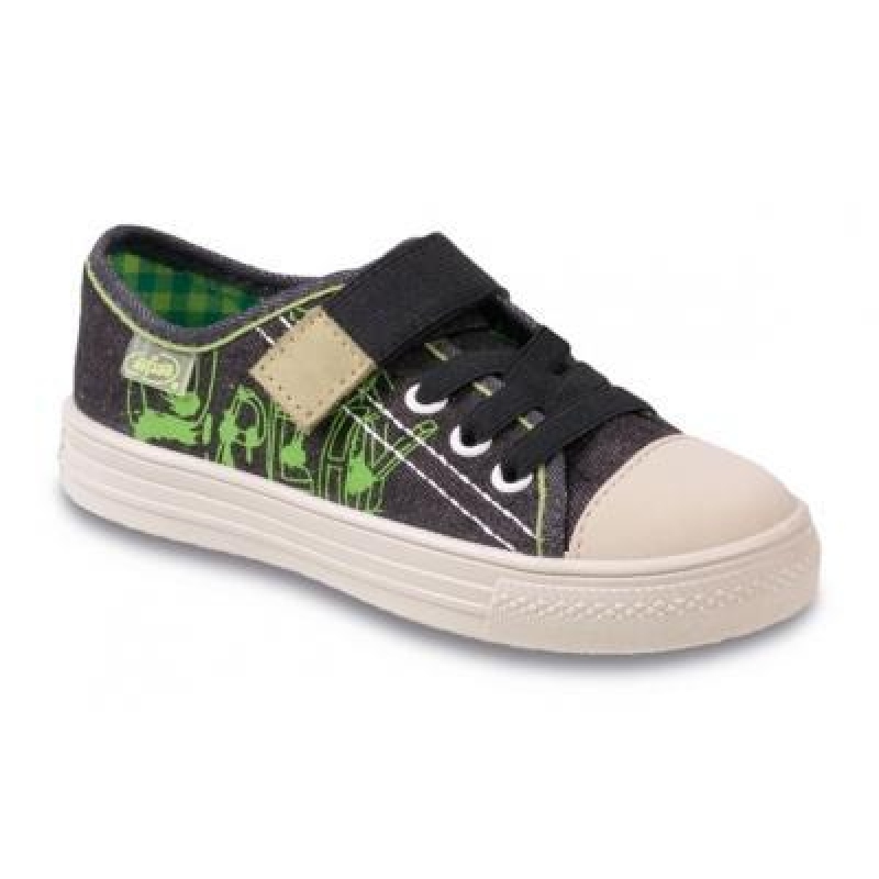 429X005 26 - chlap.tenisky, 1 SZ, tm.šedá, nápis