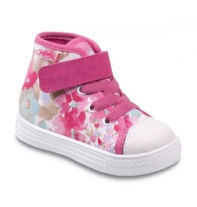 432P004 21 - dívčí kotník., šněr + 1 SZ, kytičky