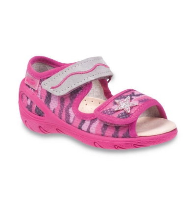 433P022 20 - SUNNY - dív.sandálky, růžový maskáč