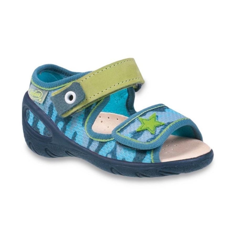 433P023 20 - SUNNY - sandálky befado,chl.modré,hvě