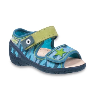 433P023 20 - SUNNY - sandálky befado,chl.modré,hvě